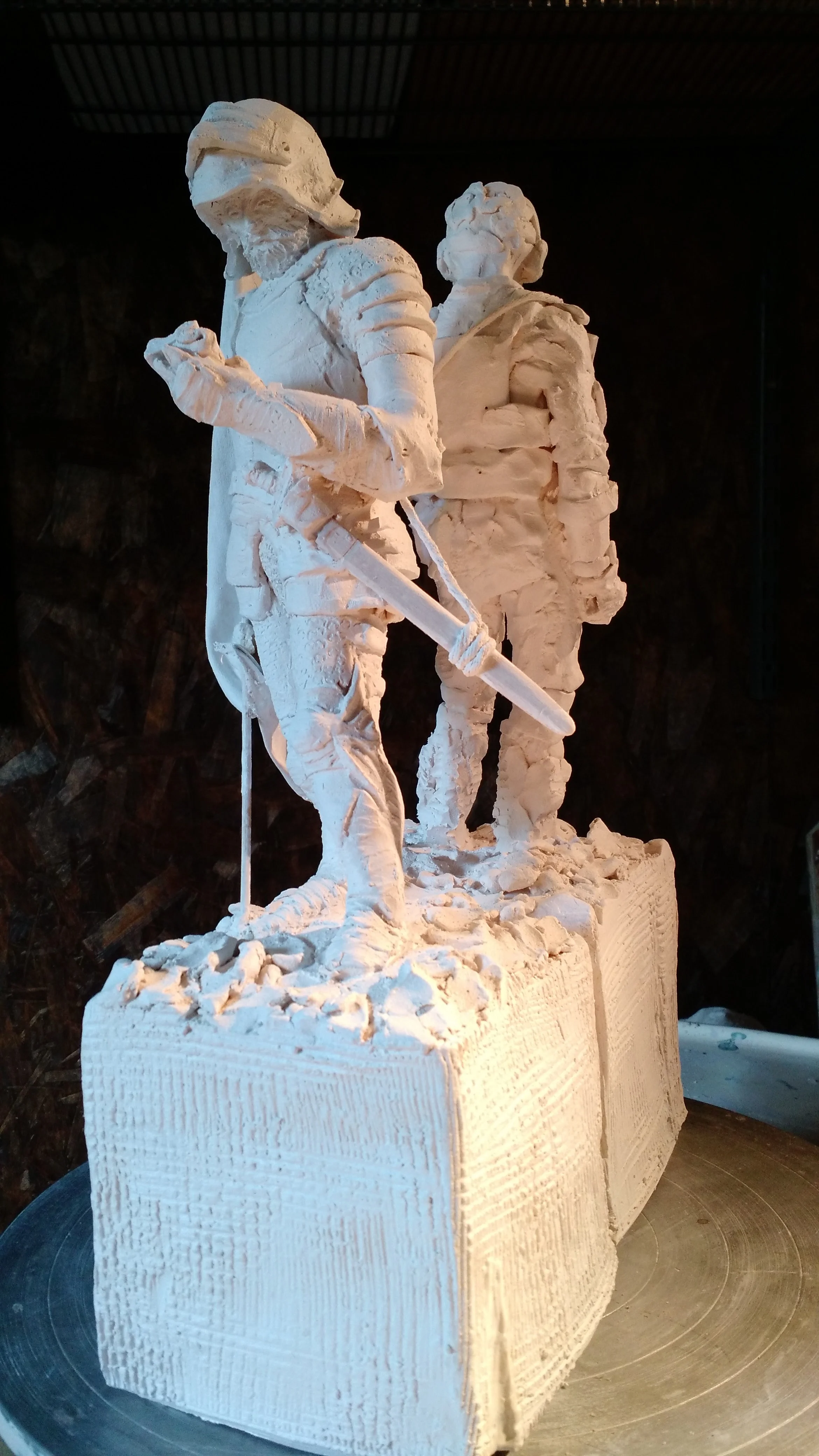 "Christian Soldiers" terra cotta concept sketch