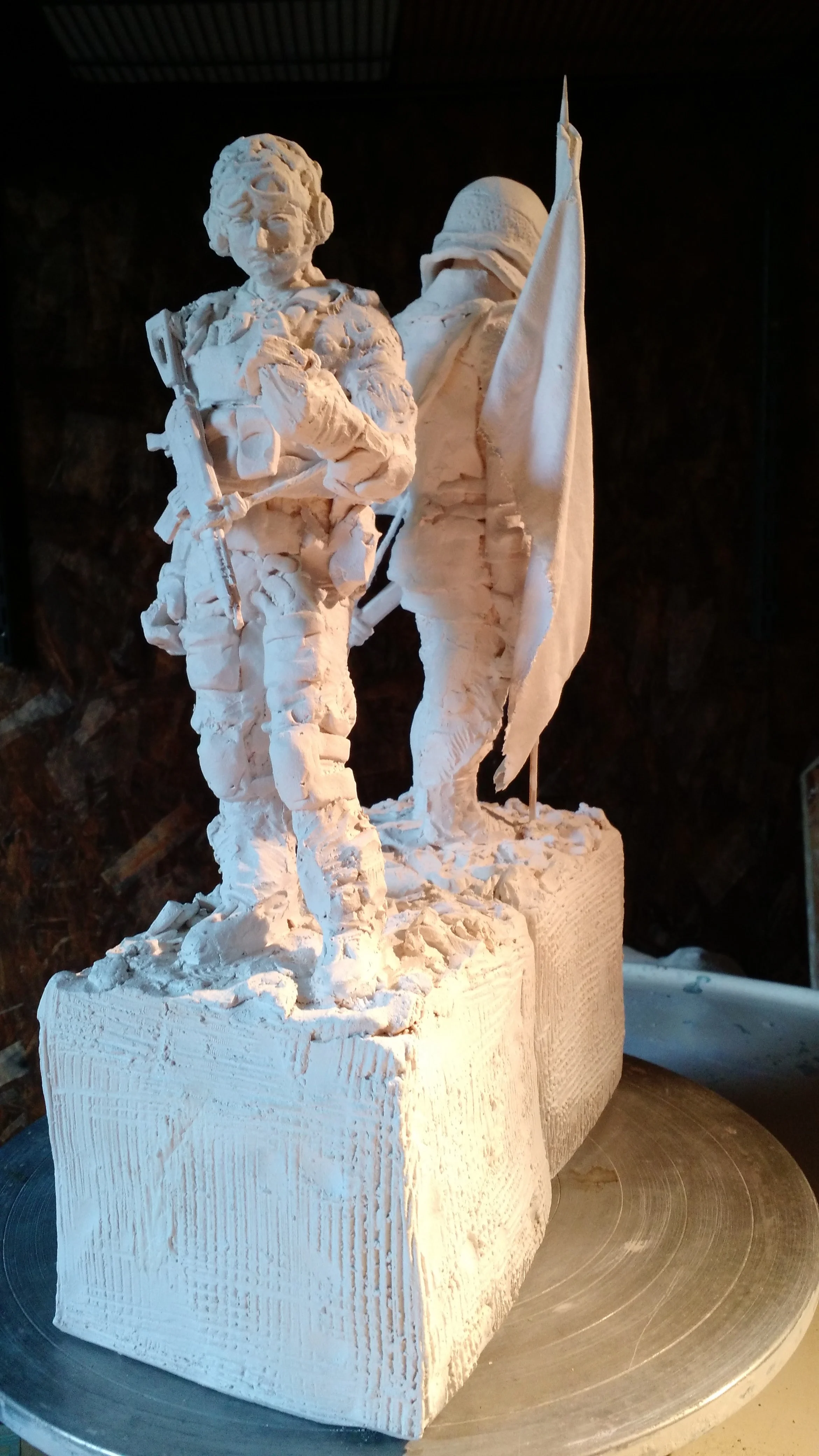 "Christian Soldiers" terra cotta concept sketch