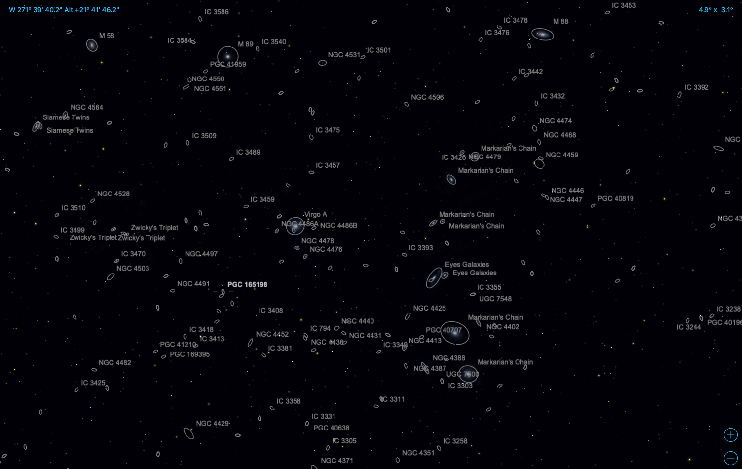 New Astro-Photo: “Markarian's Chain” in the Virgo Cluster of Galaxies