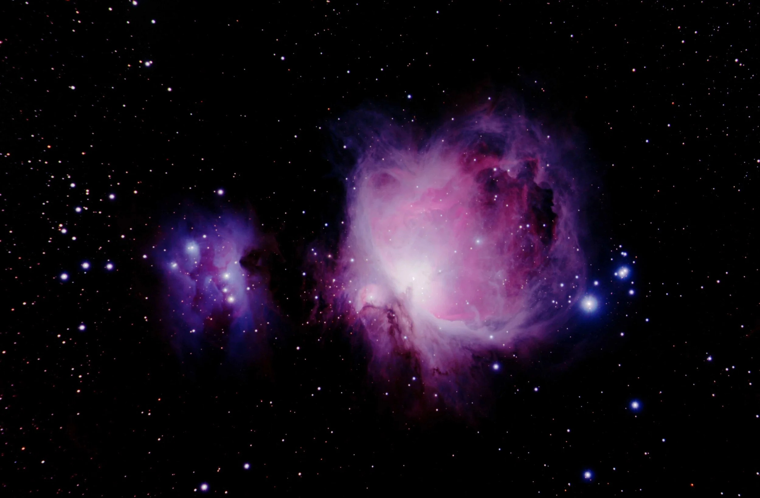 The Great Orion Nebula; Glossy print on metal