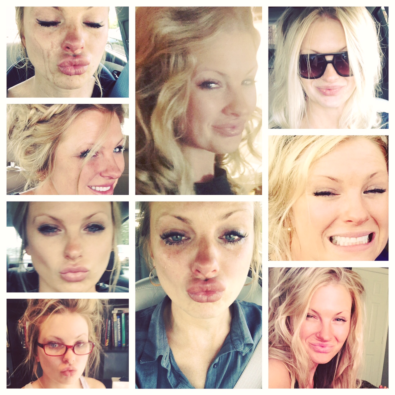Thank goodness for selfies. I feel all of the feelings. Sad, tired, happy, ecstatic, terrified, sexy, ugly, bored...you name it. I feel it. It feels good. It feels bad. It feels Real. 