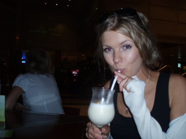 Me in 2009...Enjoying one of many drinks at the hotel bar in San Juan. 
