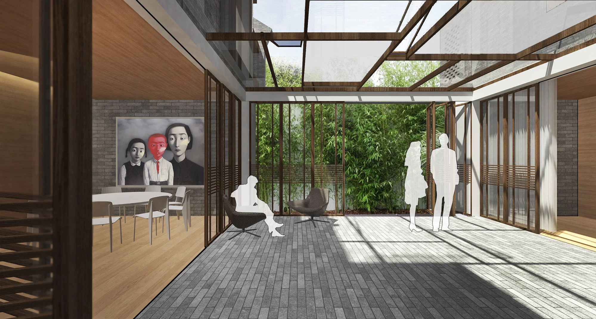 Private Courtyard Perspective