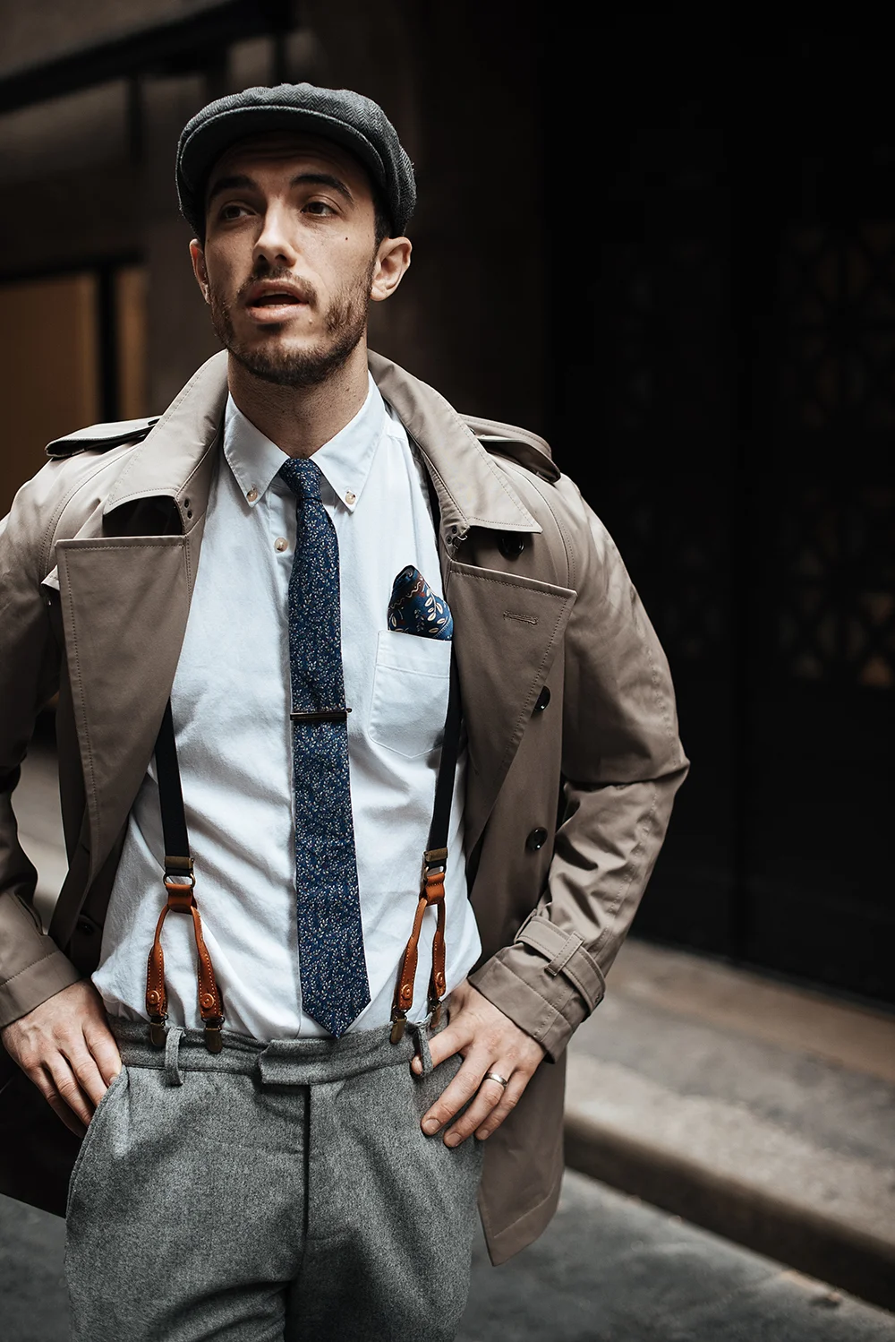 Nathan wears the silk pocket square , patterned tie and cross socks from his Find Your Magic Collection, available exclusively at The MITT Mrkt . All proceeds from the collection will be made to LYNX ’s charity partner, I-Manifest .