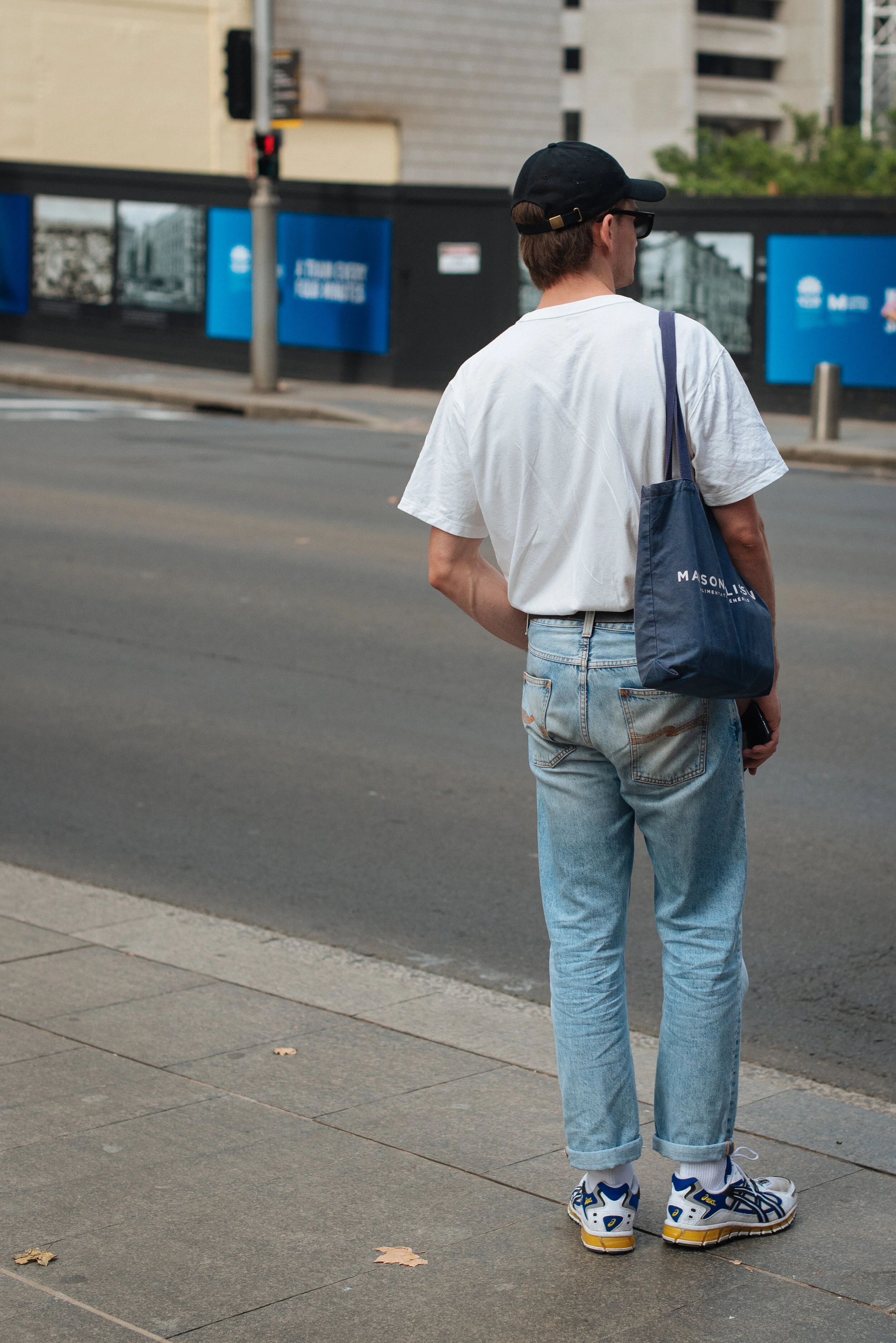 Men In This Town Tucked White Tee Men S Street Style