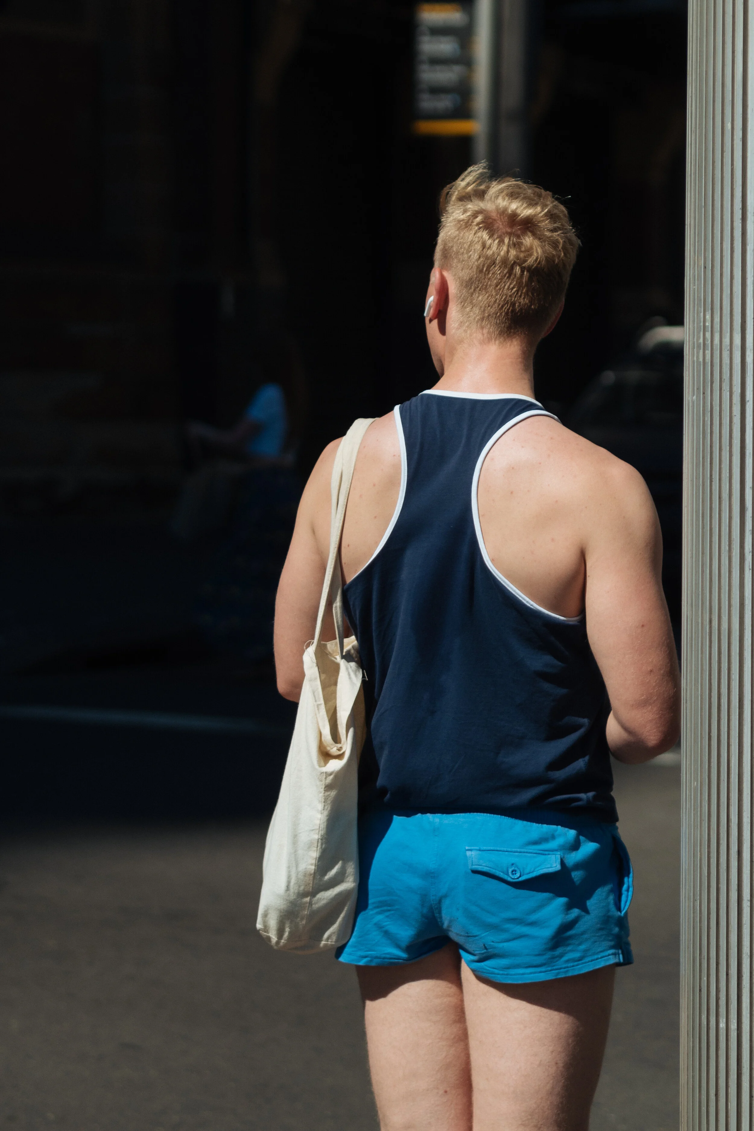 Men In This Town — Short shorts — Men’s Street Style
