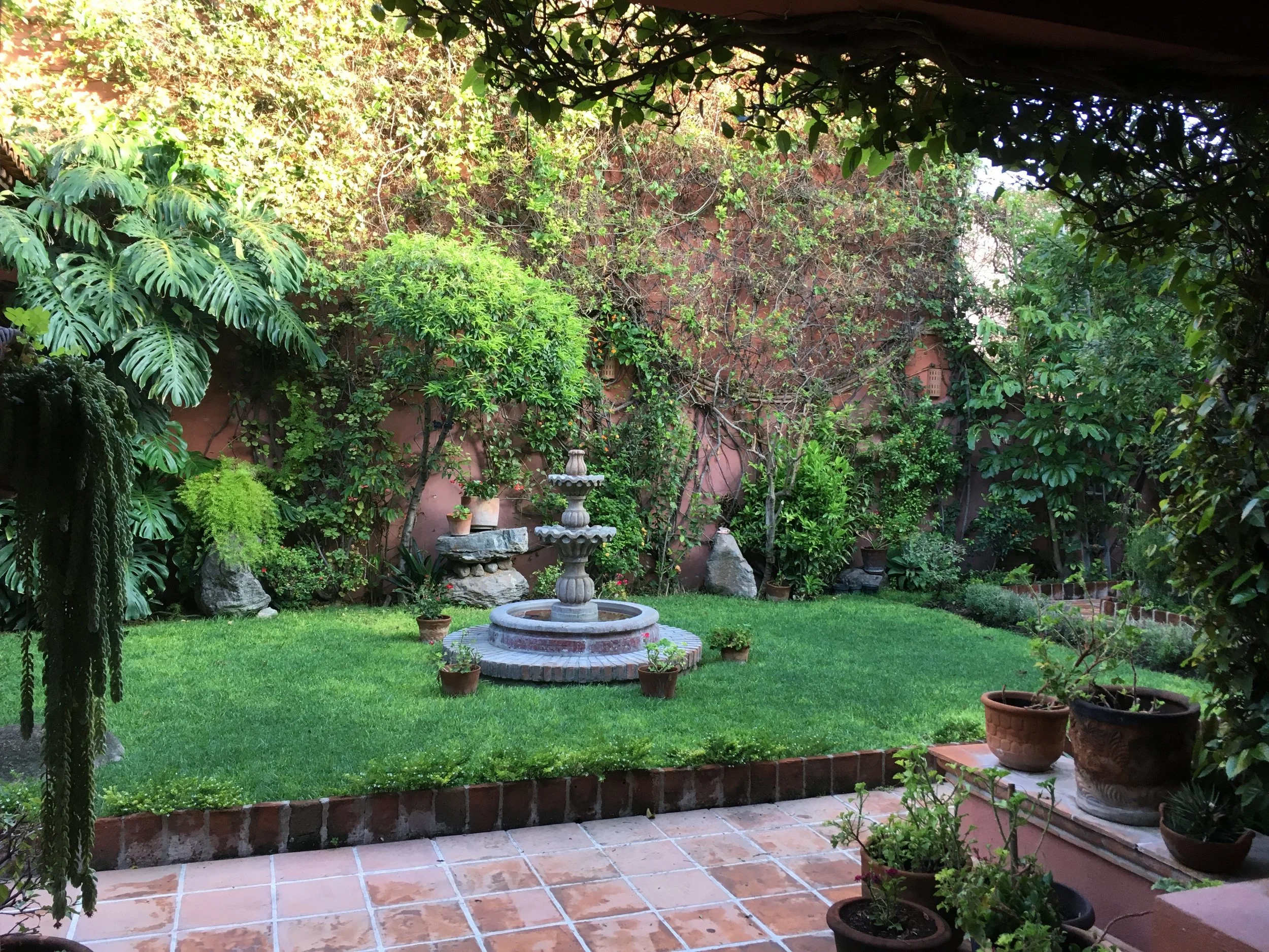 Extended view of the garden.