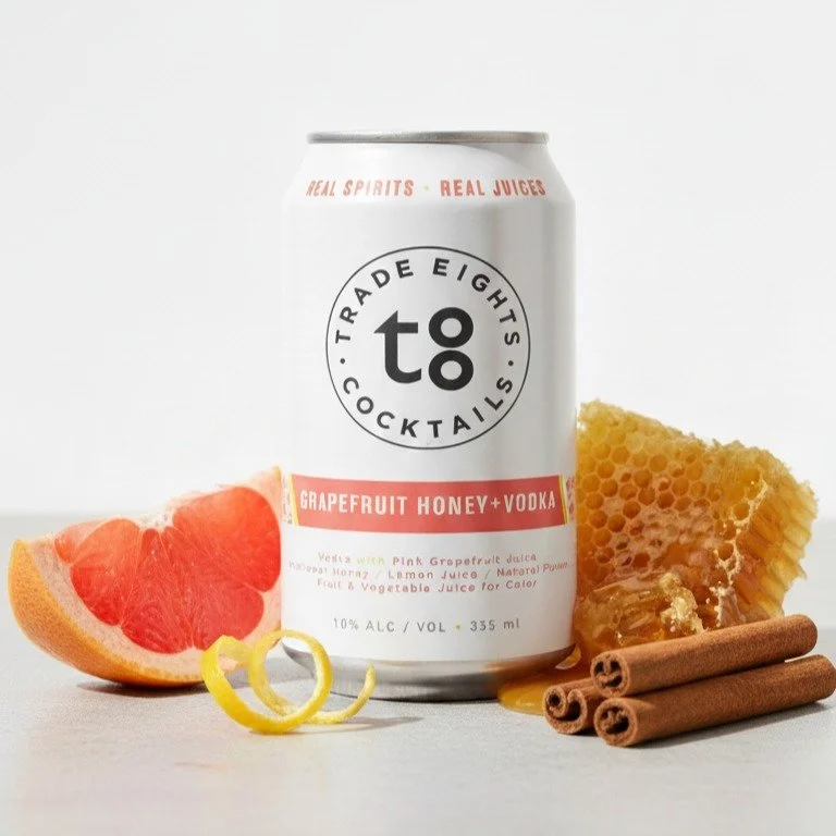 Real grapefruit, real honey, real flavor. You can actually taste the difference: brighter, cleaner, and way more refreshing. #tradeeightscocktails