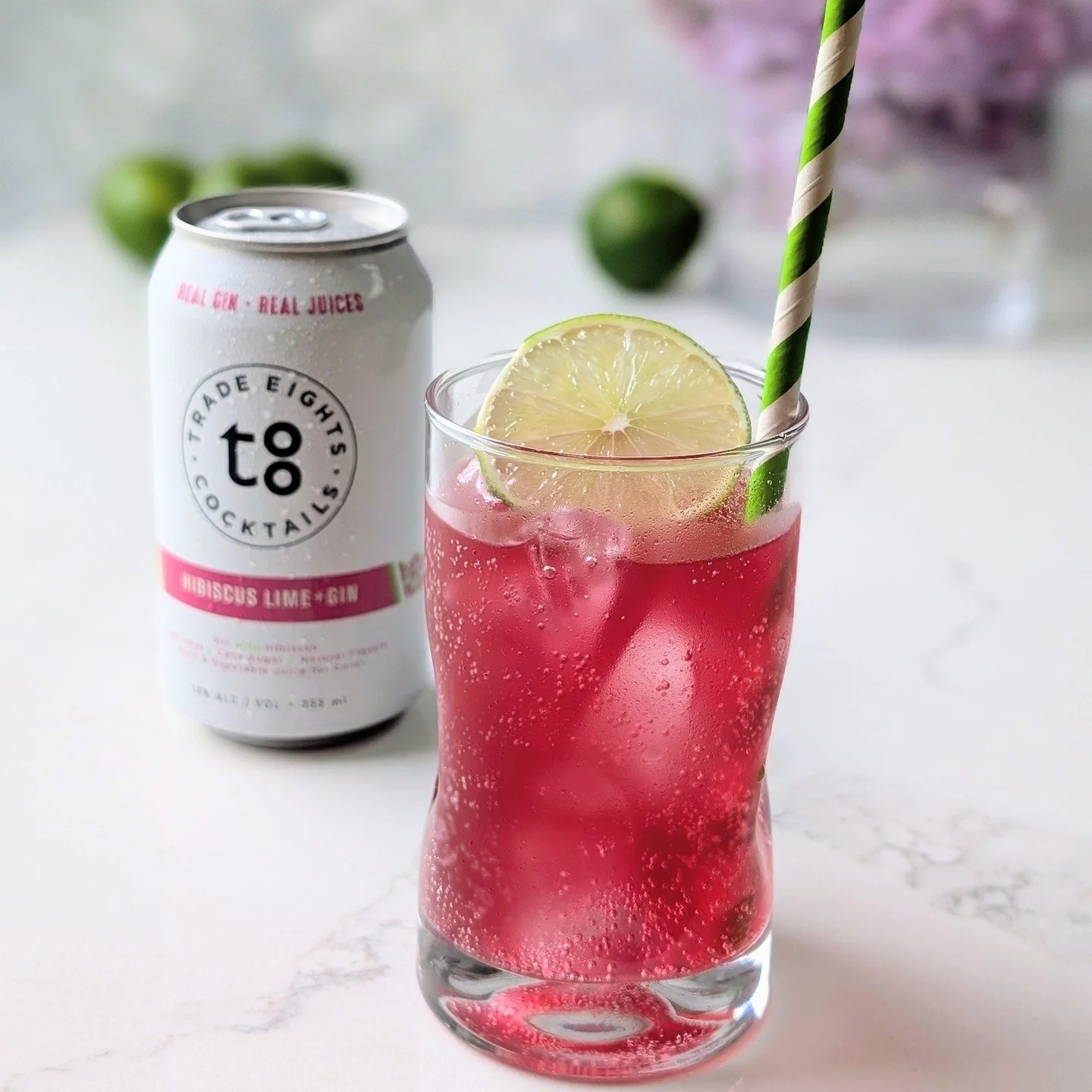 Our Hibiscus Lime +Gin is where floral meets citrus&mdash;bright, refreshing, and just the right amount of bold. There&rsquo;s just something about the way the hibiscus notes open up when poured into a chilled glass. Top it with a lime slice for that