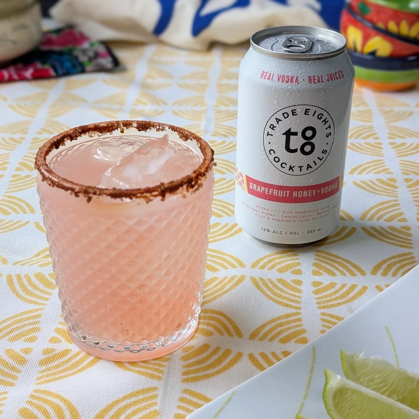 The perfect Cinco sidekick. Swapping tequila for real vodka, grapefruit, and wildflower honey. Cheers to sunshine, good vibes, and sweet-salty-and-spicy rims. 🥂✨ #CincoDeMayo #Cheers #DayDrinks