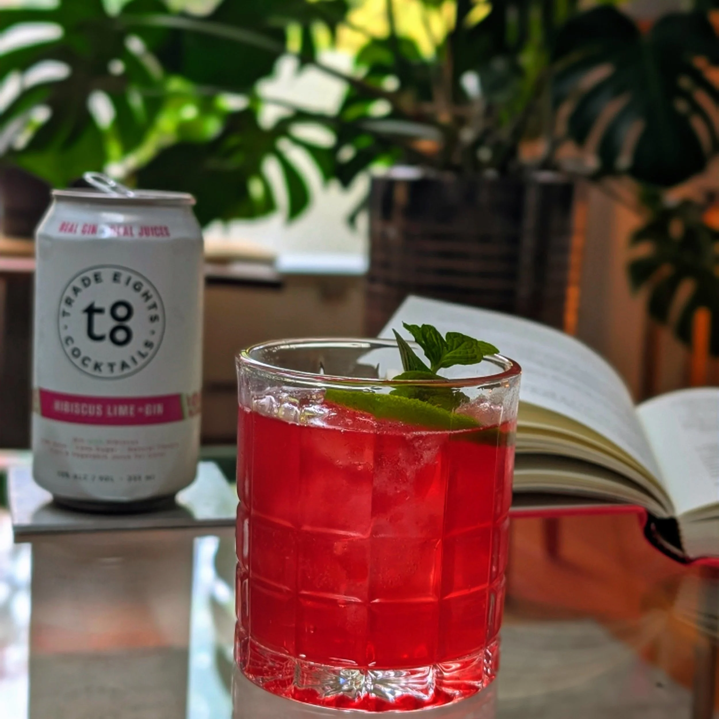 A good book, a good cocktail, and nowhere else to be.