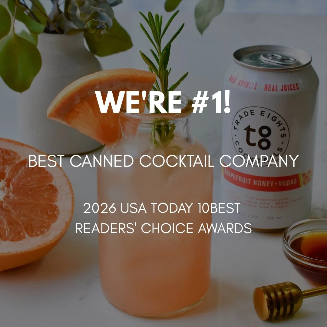 🏆 WE'RE #1! 🏆

We're thrilled to share that Trade Eights has been voted Best Canned Cocktail Company in the 2026 USA TODAY @10best Readers' Choice Awards!

After finishing #2 last year, taking the top spot this year means so much to us.

A huge tha