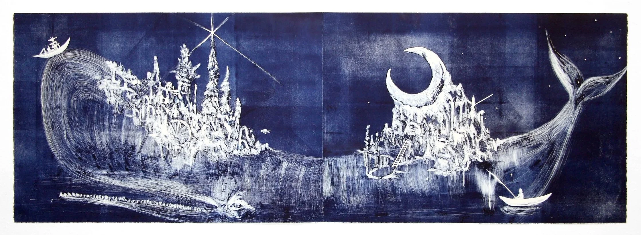 2025 Monotype on BFK Rives 30 × 88 in.