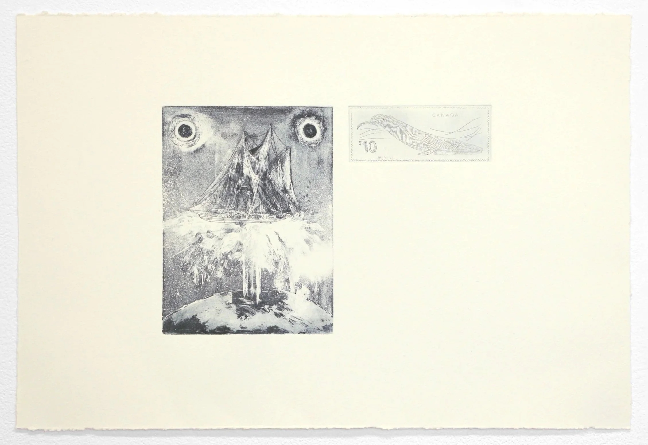 2025 Intaglio (soap ground, aquatint, hard ground etching, soft ground etching) on Hahnemühle German Etching 14 × 20.75 in.