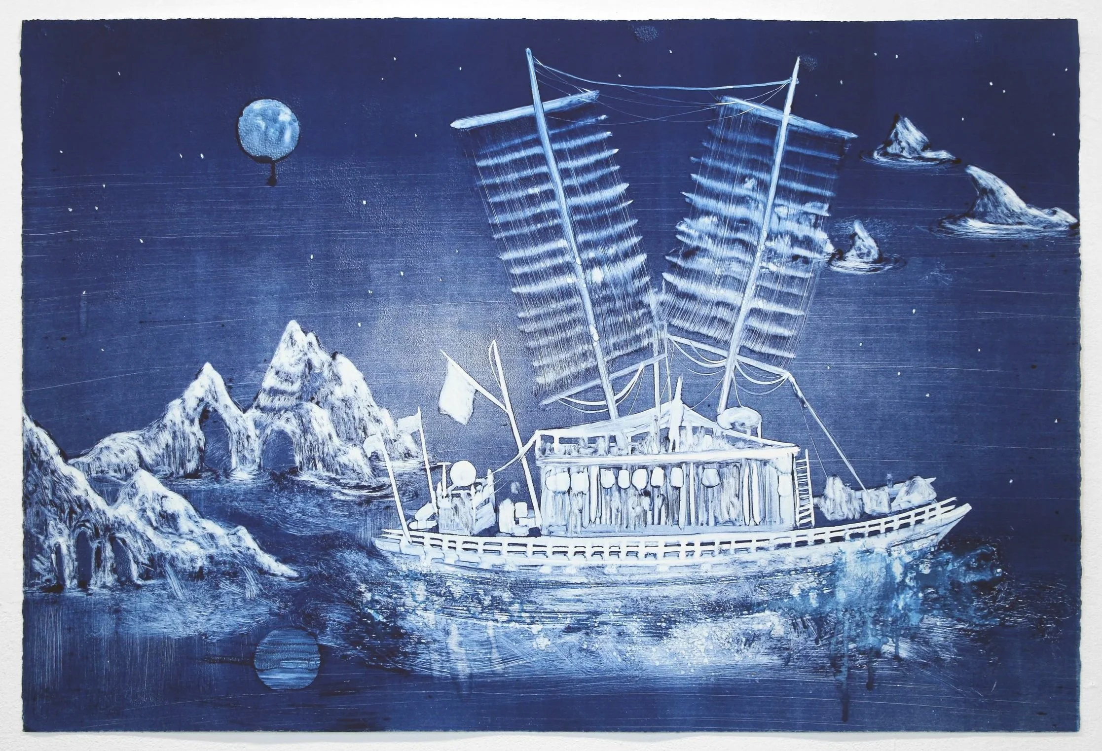 2025 Monotype on BFK Rives 30 × 44 in.