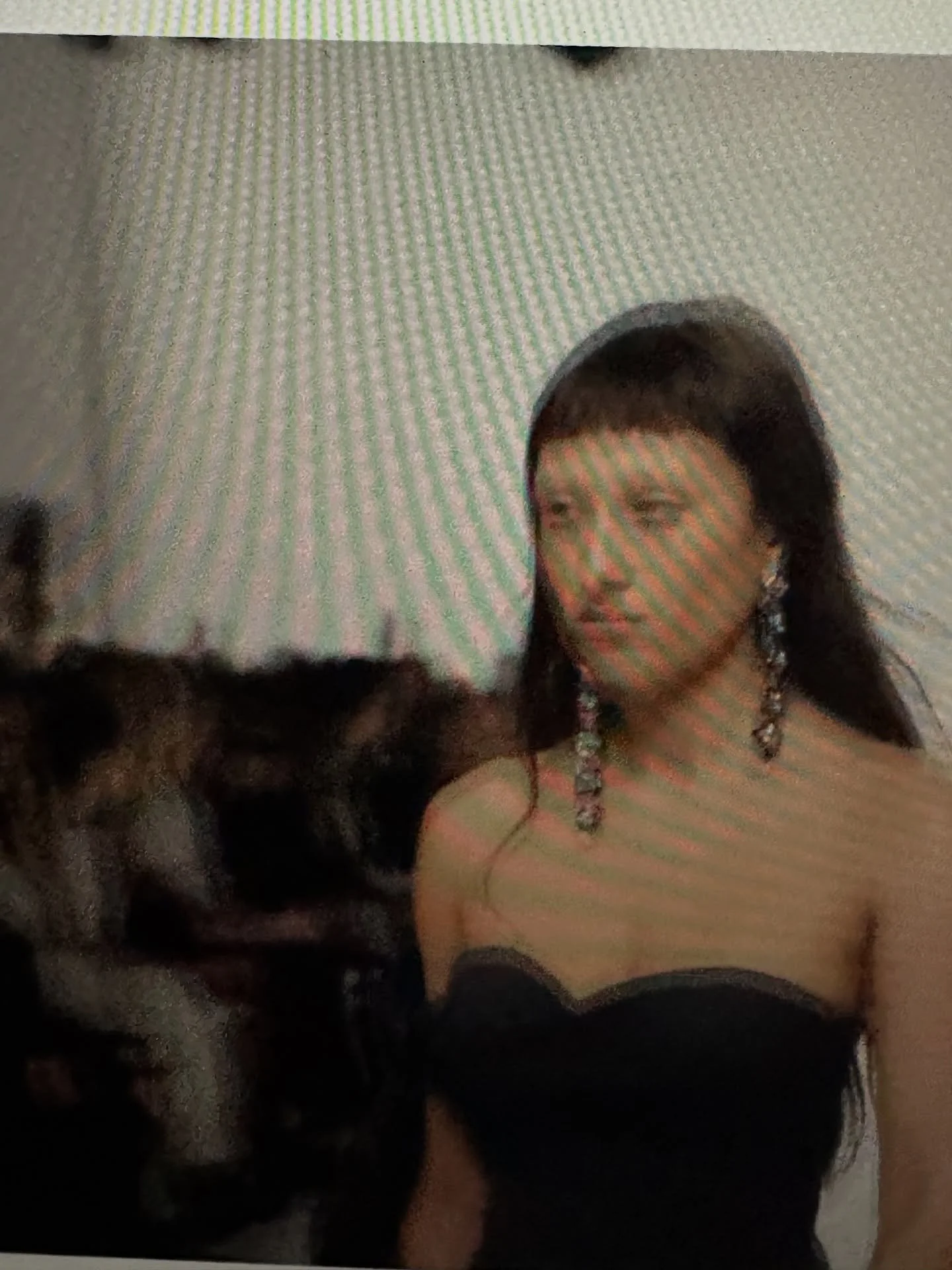 got high and took pics of @bella_newman walking @givenchy like it was a concert