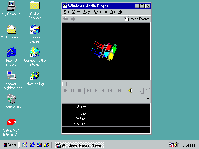 movie player for windows 98