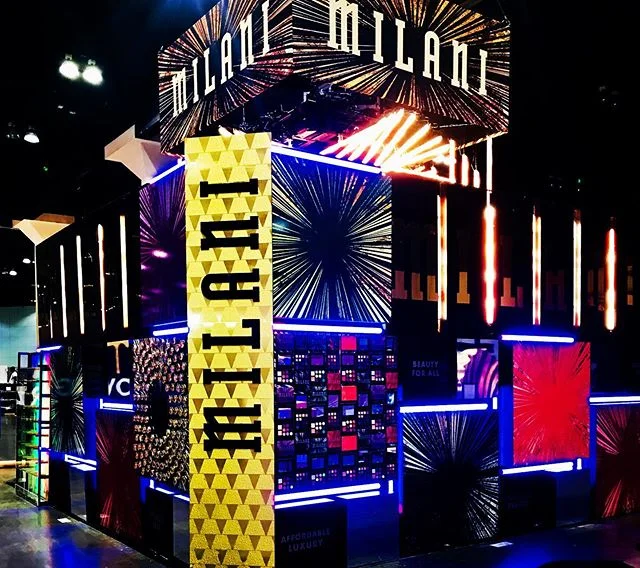 Loved being onsite and working w/ people that get it! Thank you @jenniferlibo for having me onsite and the Milani booth looked the best on the Beautycon floor. @modernillumination brought it with the lights. Go Romel! A team baby!! #eventlife #eventp