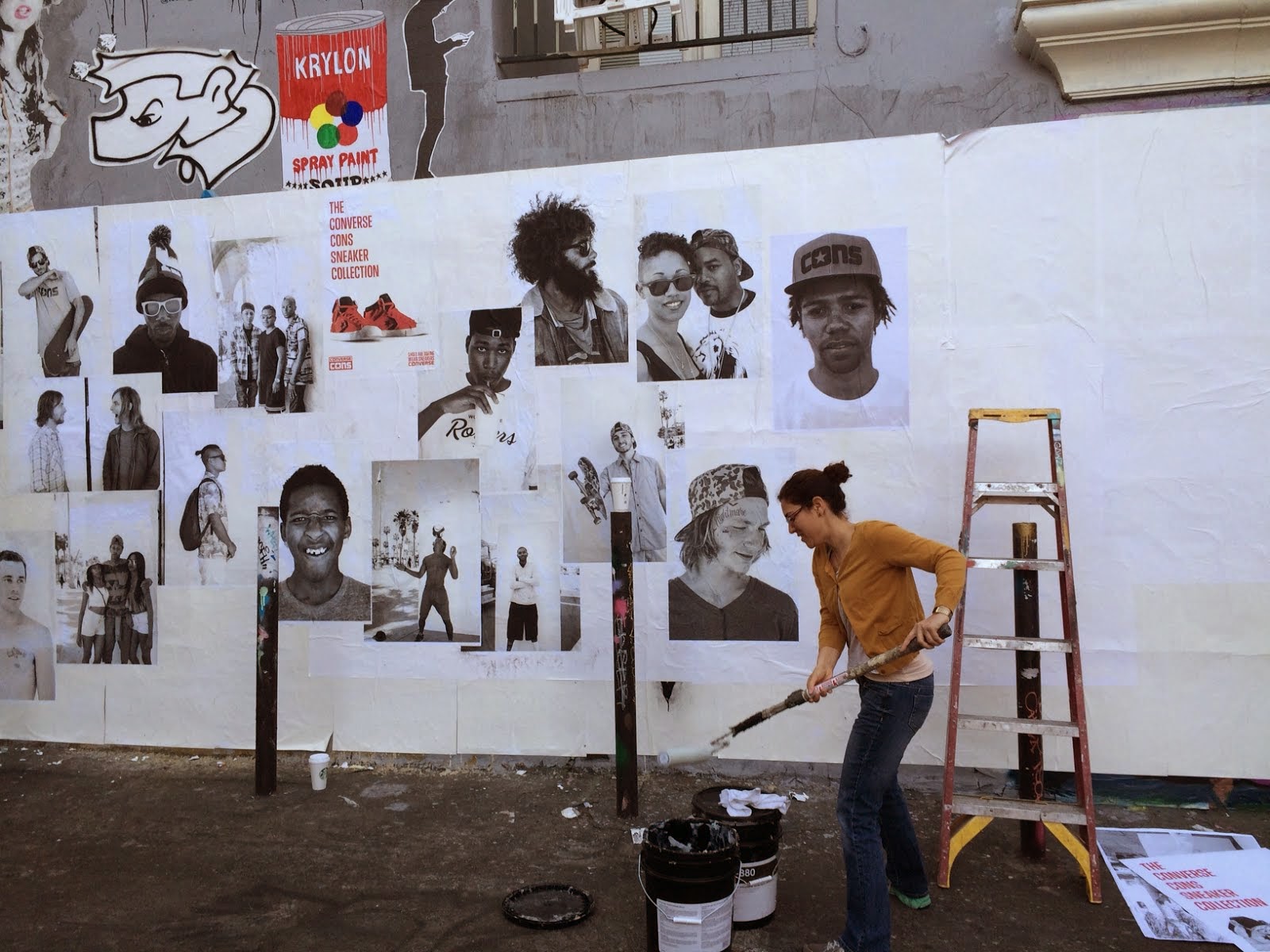 CONVERS WHEAT PASTE MURAL