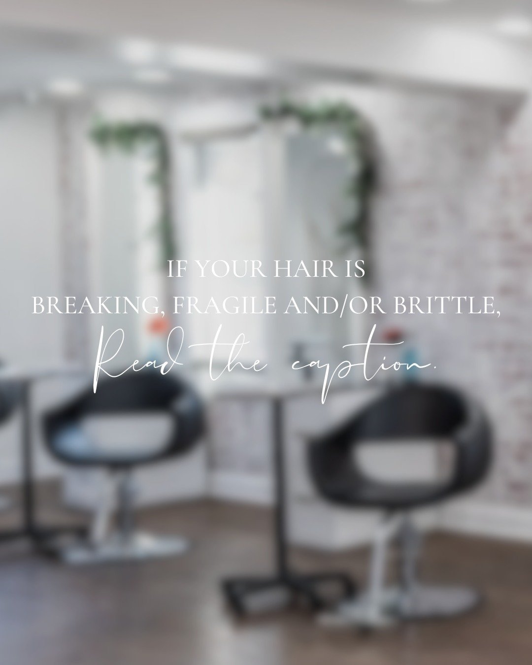 Here's how to fix breaking, fragile and brittle hair. ❤️

The first step is to visit a knowledgeable and skilled stylist. We can assess your hair, scalp &amp; products you're using to get a true look at what's going on. Not all hairstylists are creat