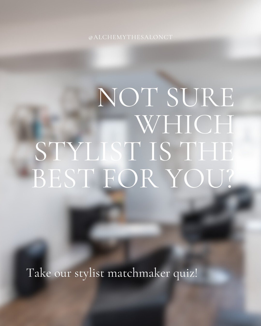Don't worry, we're here to help you pick your perfect stylist. 😍

We know it can be intimidating to go to a new salon and try out a new stylist. That's why we created our stylist matchmaker quiz!

Just visit the &quot;Stylists&quot; tab on our websi