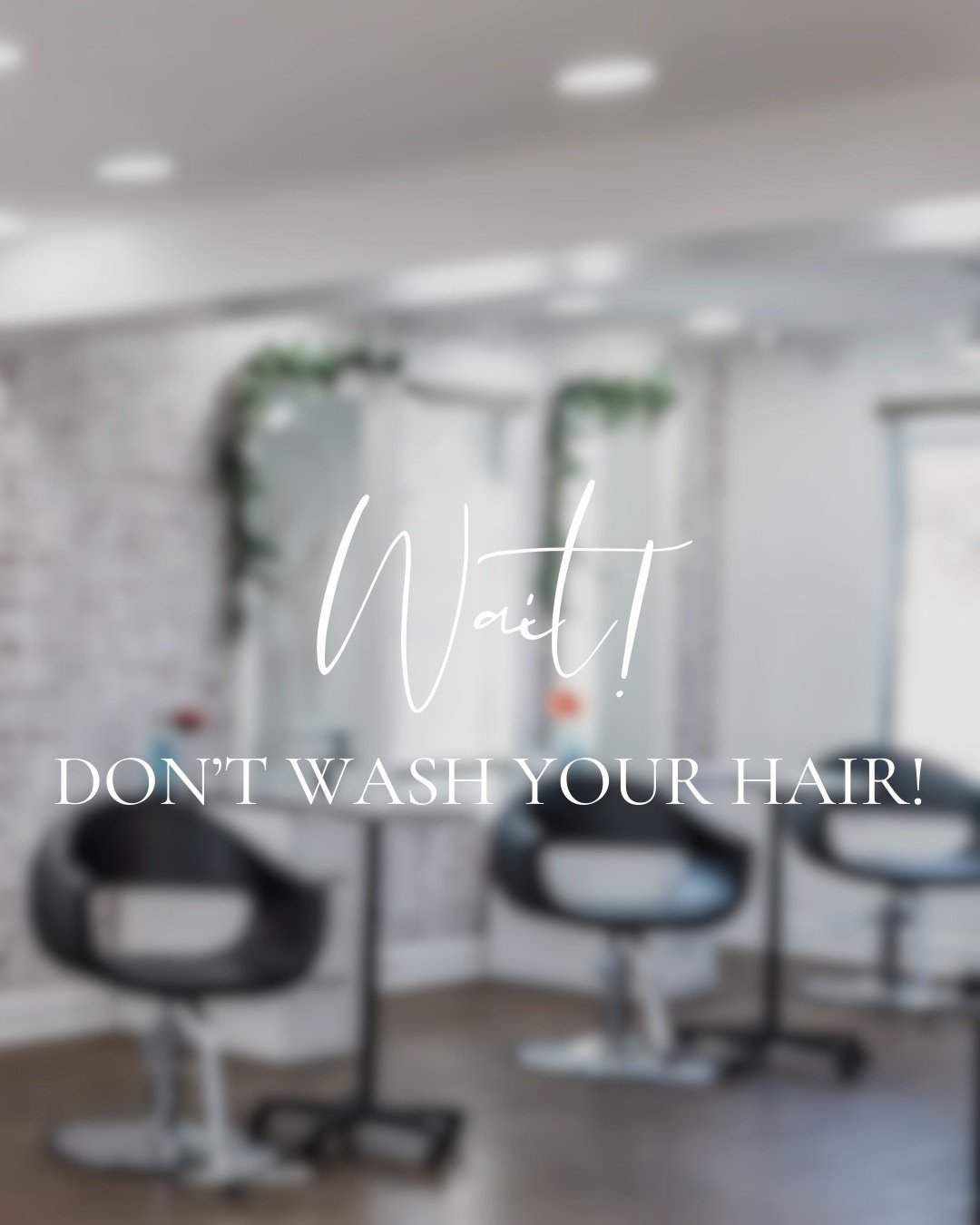 This is the one time we'll tell you not to wash your hair...

After a color service!

You should wait at least 48 hours after a color service to shampoo your hair.

And if you're a red head or have vivid colors in your hair, be sure to shampoo with c