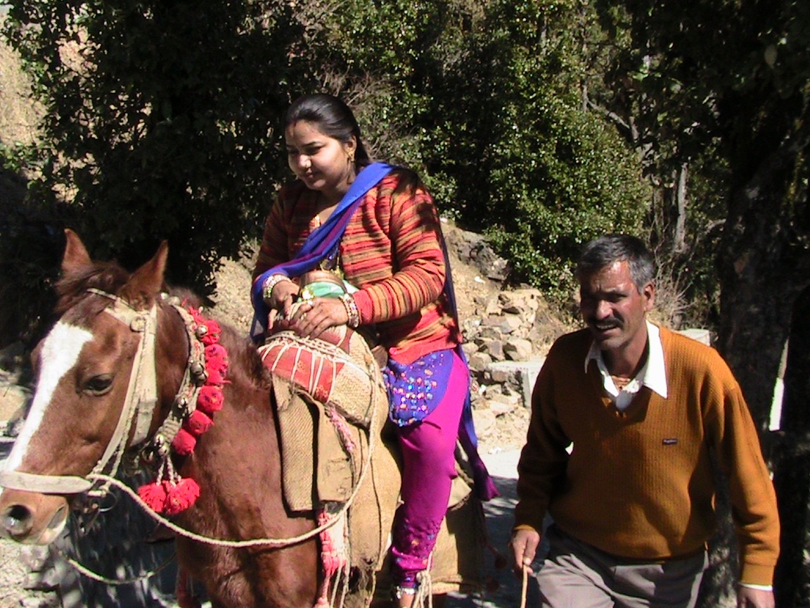 Horse and rider on Dr. Jensen's trip to India.