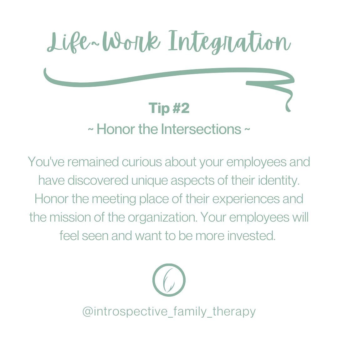 It&rsquo;s #MentalHealthAwarenessMonth and we have an important message for employers in all industries. 

The paradigm shift from Work/Life Balance to Life-Work Integration:
Your work can become your life&rsquo;s work when you are supported, valued,