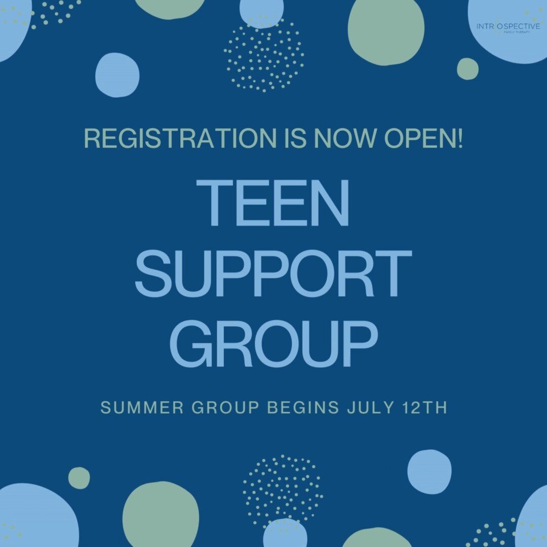 SUMMER TEEN SUPPORT GROUP BEGINS JULY 12TH.

School is almost out for the summer and while this time is for much needed rest and play, we recognize that many of the supports our teens receive during the school year will not be available. 

Summer Tee
