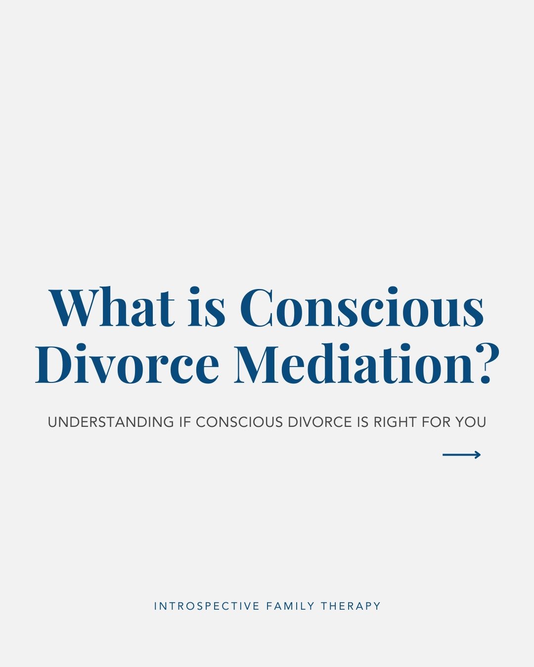 Divorce can be a turning point&mdash;not a breaking point. 

Conscious divorce mediation is an intentional approach that views your family as a deeply interconnected system, where the well-being of each individual impacts the greater whole. 

Swipe t