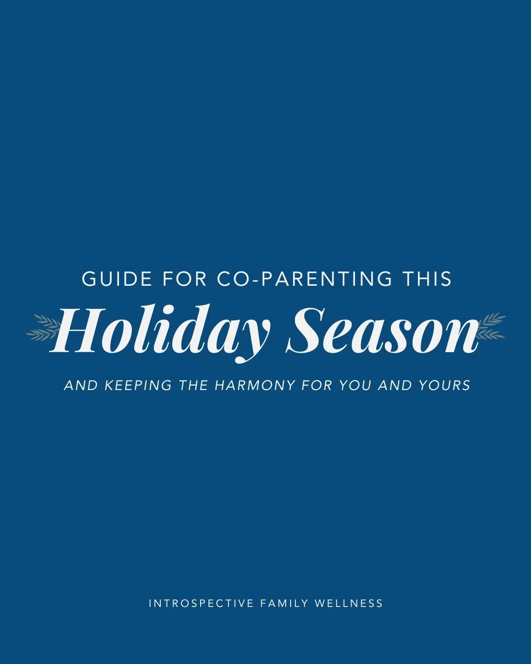 As the holiday season approaches, you might be navigating co-parenting separately for the first time or preparing a plan that supports your family to the fullest extent. 

Swipe to view some of our tips for navigating this season with grace and harmo