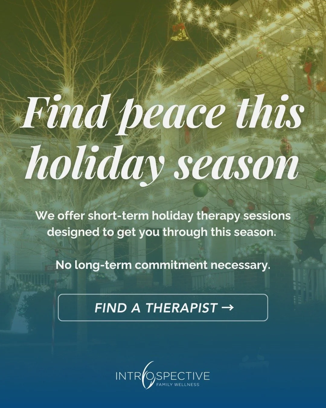 The holidays can be challenging &ndash; from navigating difficult or tense conversations, to setting boundaries with family members.

At Introspective, we've pioneered a unique, integrative model that holds the entire family system with care, insight