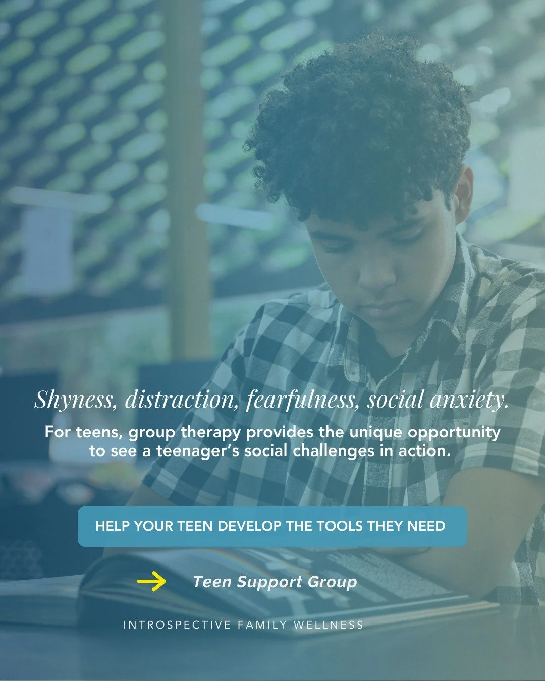 Calling all Chicagoland teens&mdash;and parents of teens! Our Teen Support Group opens up for a new session on March 4th, 2026! We focus on common topics, including:

✔️ Academic stress
✔️ Feelings of isolation or loneliness
✔️ Challenges navigating 