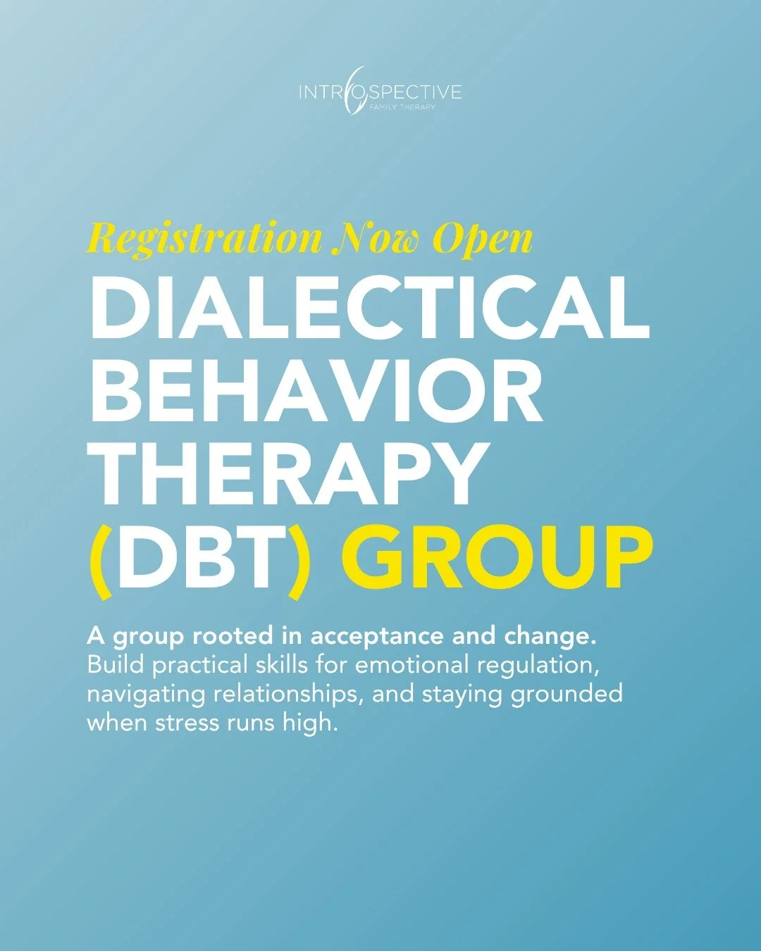 Are you interested in joining an in-person or #virtual DBT Therapy Group? We're still accepting participants for our upcoming group, starting April 14th and 15th. 

This group is right for you if:

&rarr; You struggle in relationships with setting bo