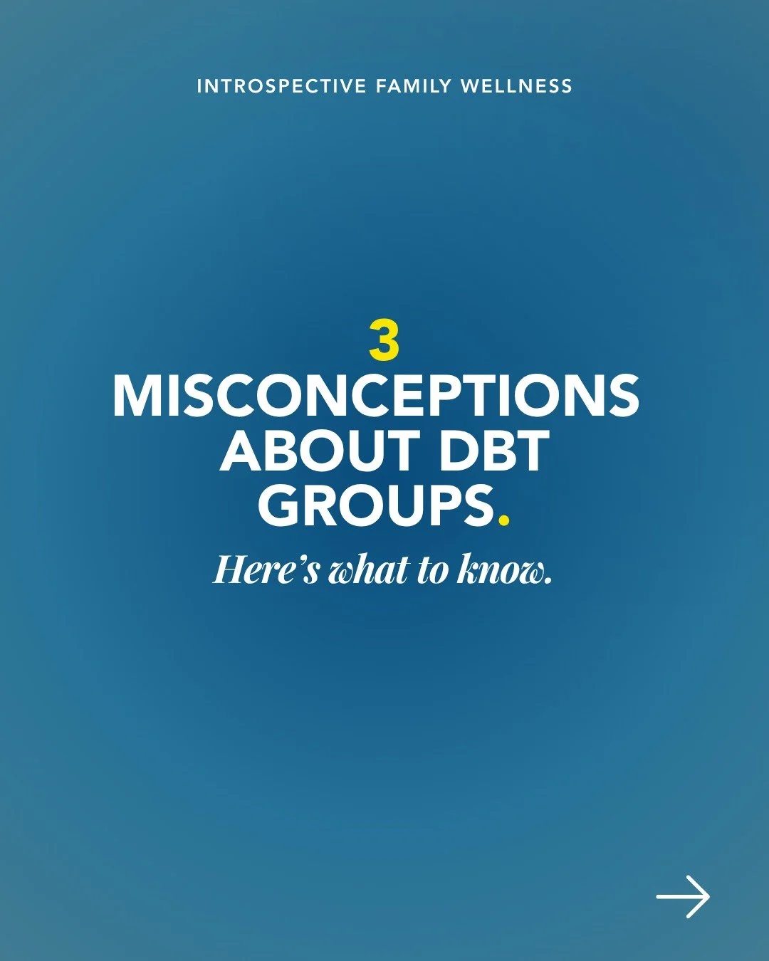 Dialectical Behavioral Therapy (DBT) is an evidence-based model rooted in both acceptance and change. 

At Introspective, we offer two DBT Groups &mdash; one in Chicago, and one virtual &mdash;&nbsp;for individuals looking to gain essential skills in
