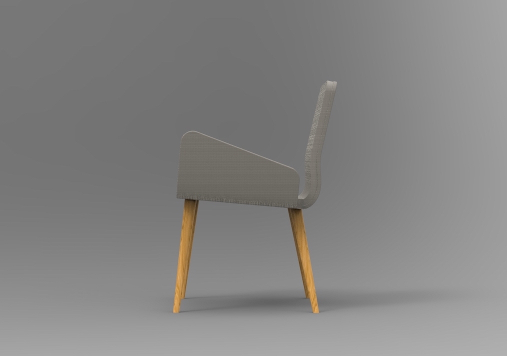 With upholstery + legs