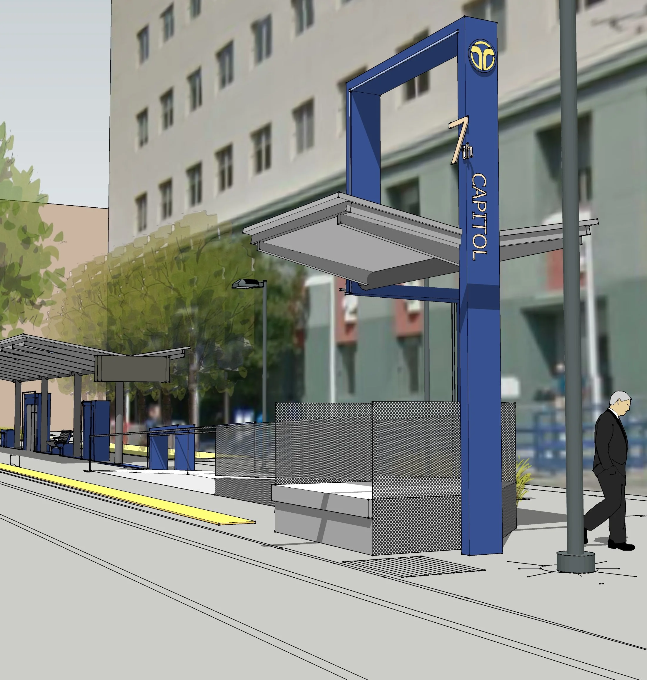 7th & Capital, Sacramento Regional Transit