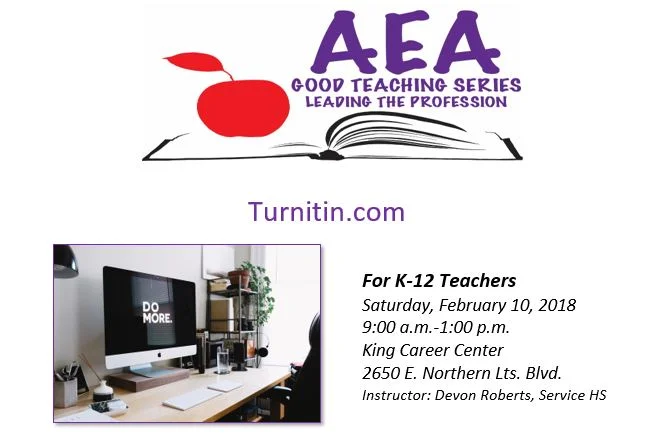 AEA Good Teaching Series: Turnitin.com