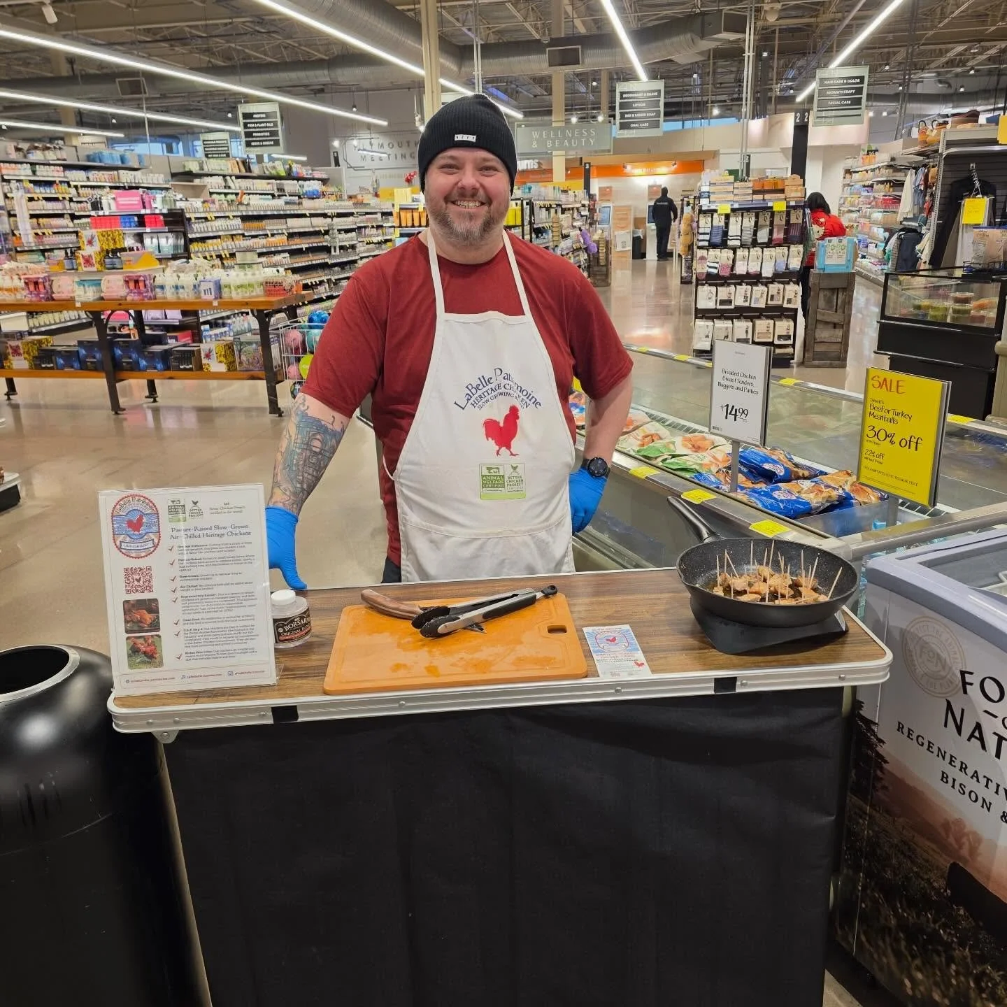 Mike showcasing @labellepatrimoine at @wholefoods #plymouthmeeting #pennsylvania #alexrobillc