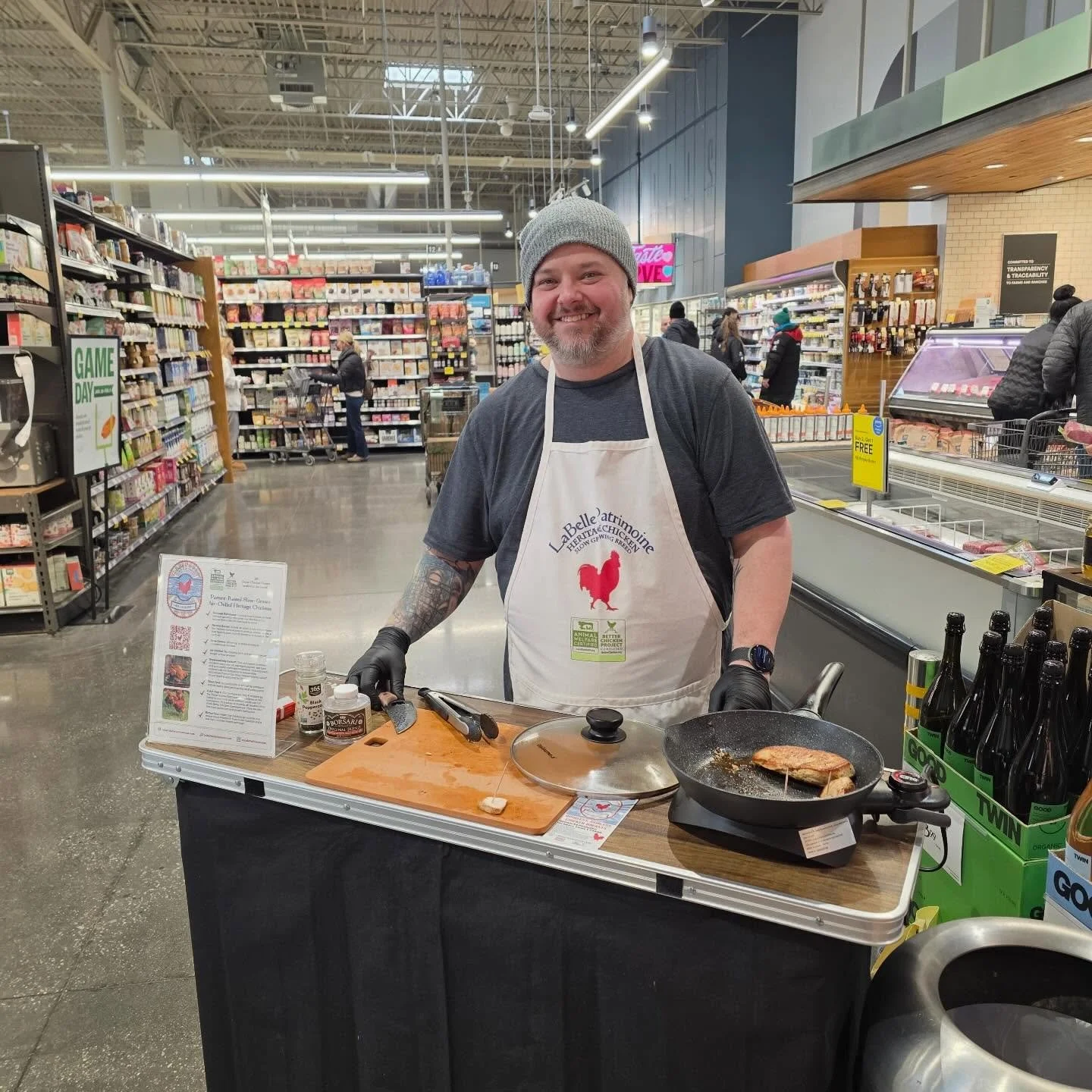 Mike showcasing @labellepatrimoine at @wholefoods #glenmills #pennsylvania #alexrobillc