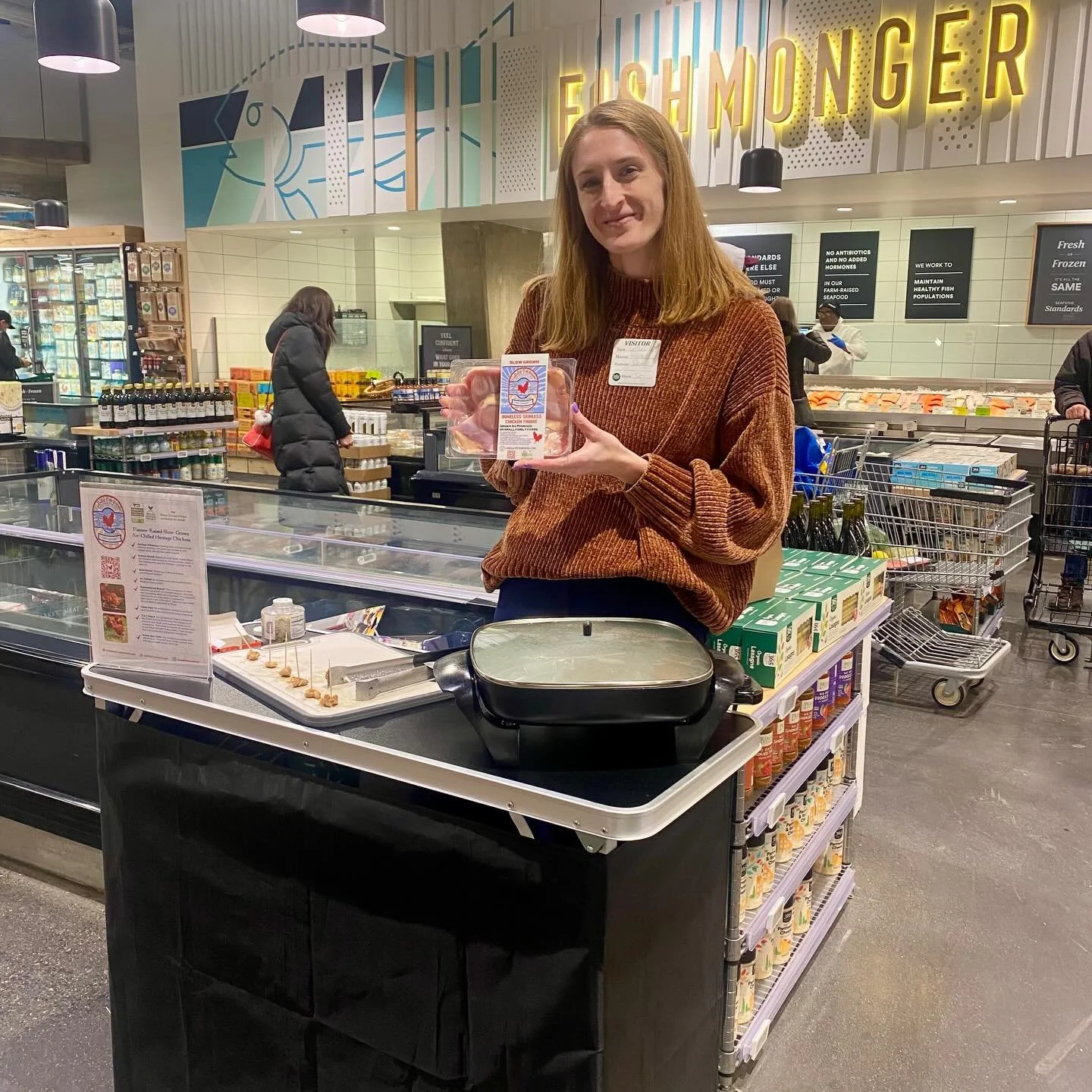Heather showcasing @labellepatrimoine at @wholefoods #tysonscorner #virginia #alexrobillc