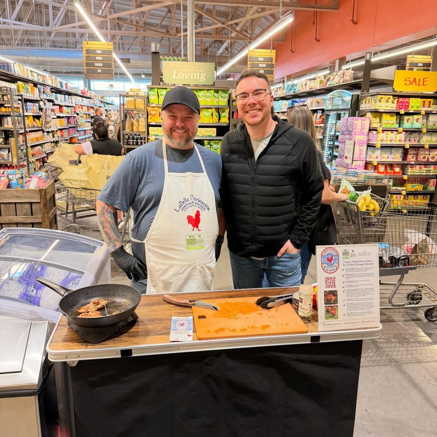 Mike and Alex showcasing @labellepatrimoine at @wholefoods #cherryhill #newjersey #alexrobillc
