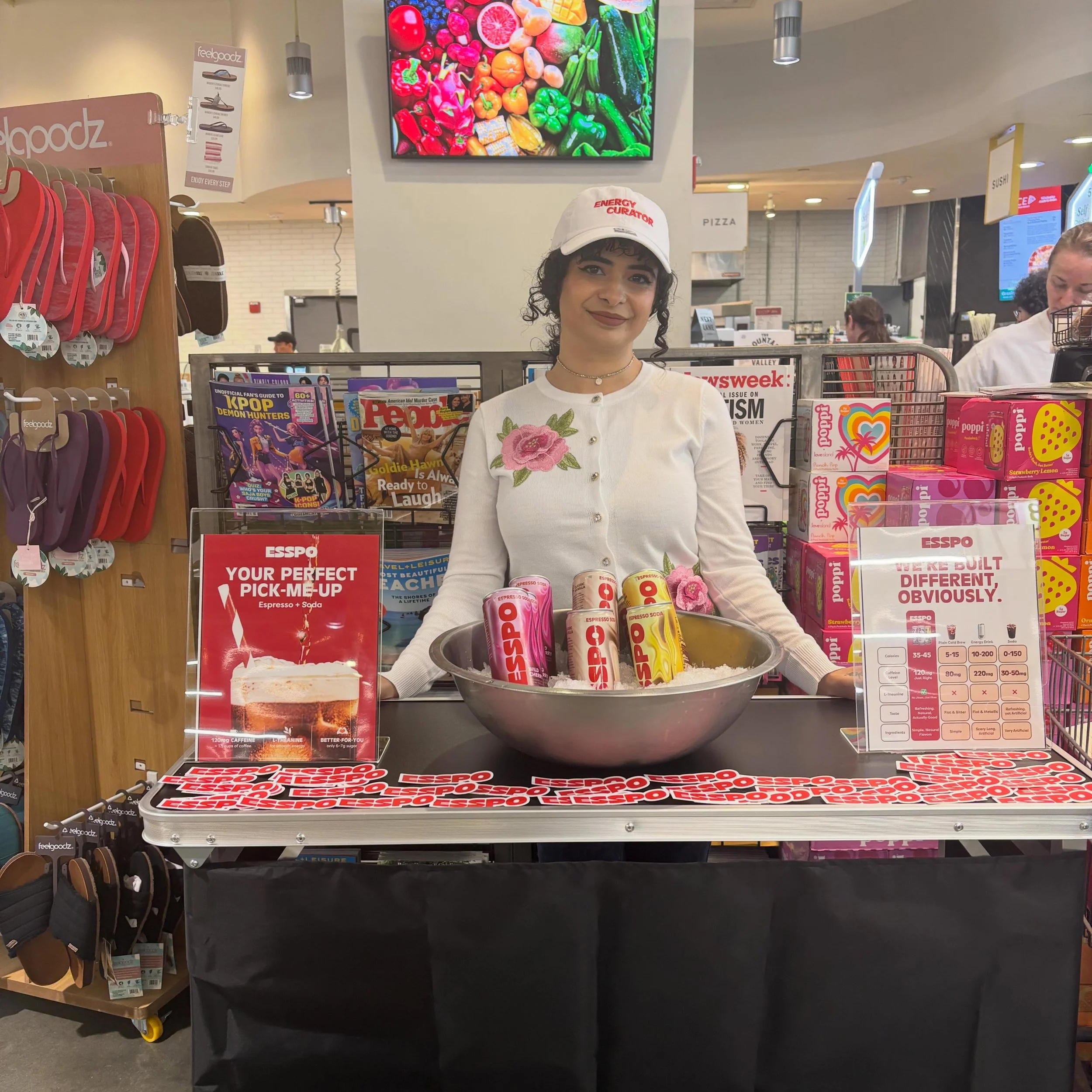 Thanks to Sarah for showcasing @drinkesspo at @wholefoods #jericho #newyork #alexrobillc