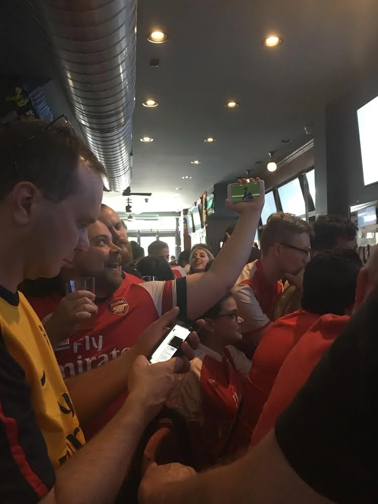  The cable updated for about 5 minutes during the match, so we took things into our own hands… 