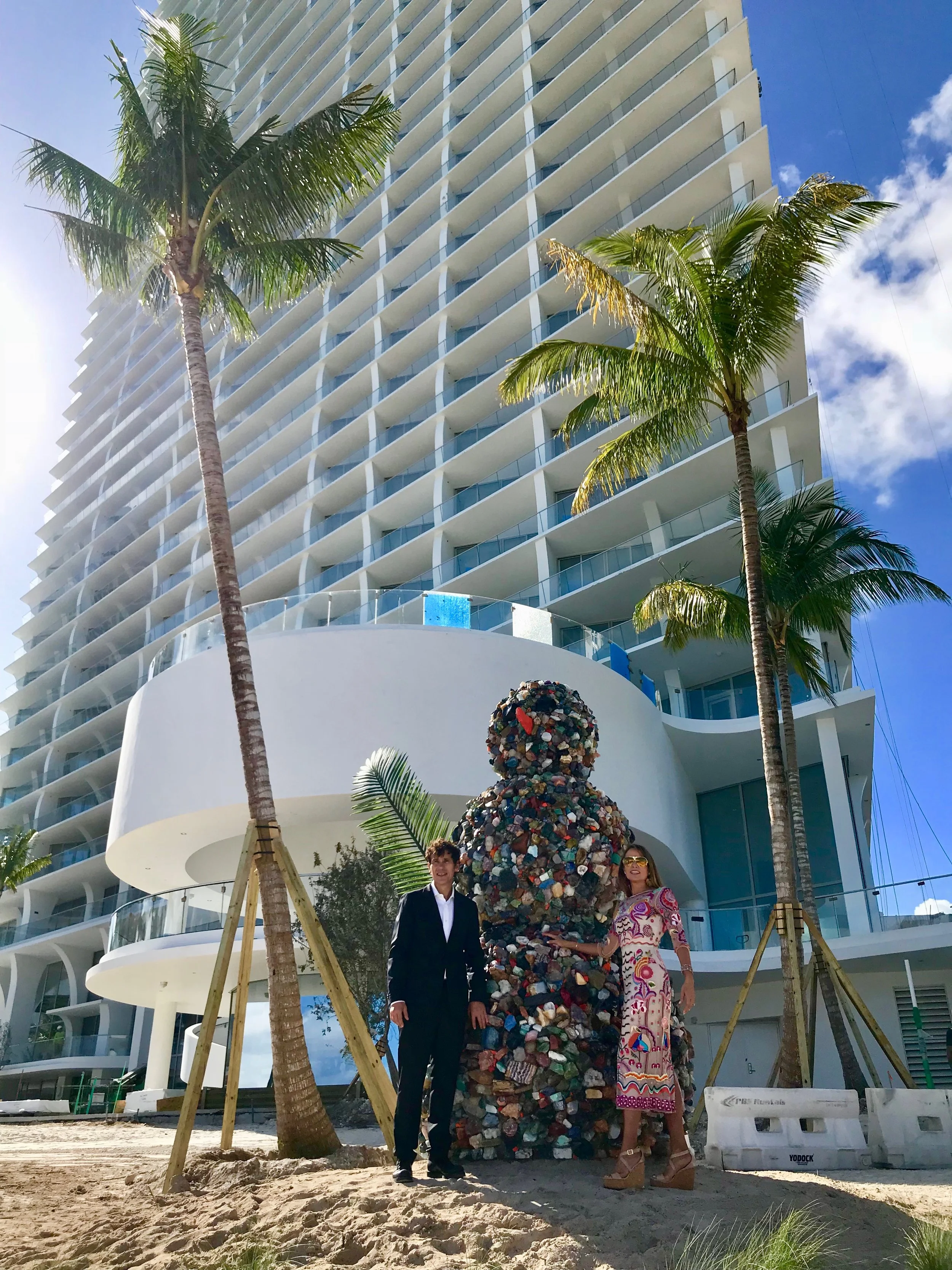 Artist Daniel Knorr and Ana Cristina Defortuna