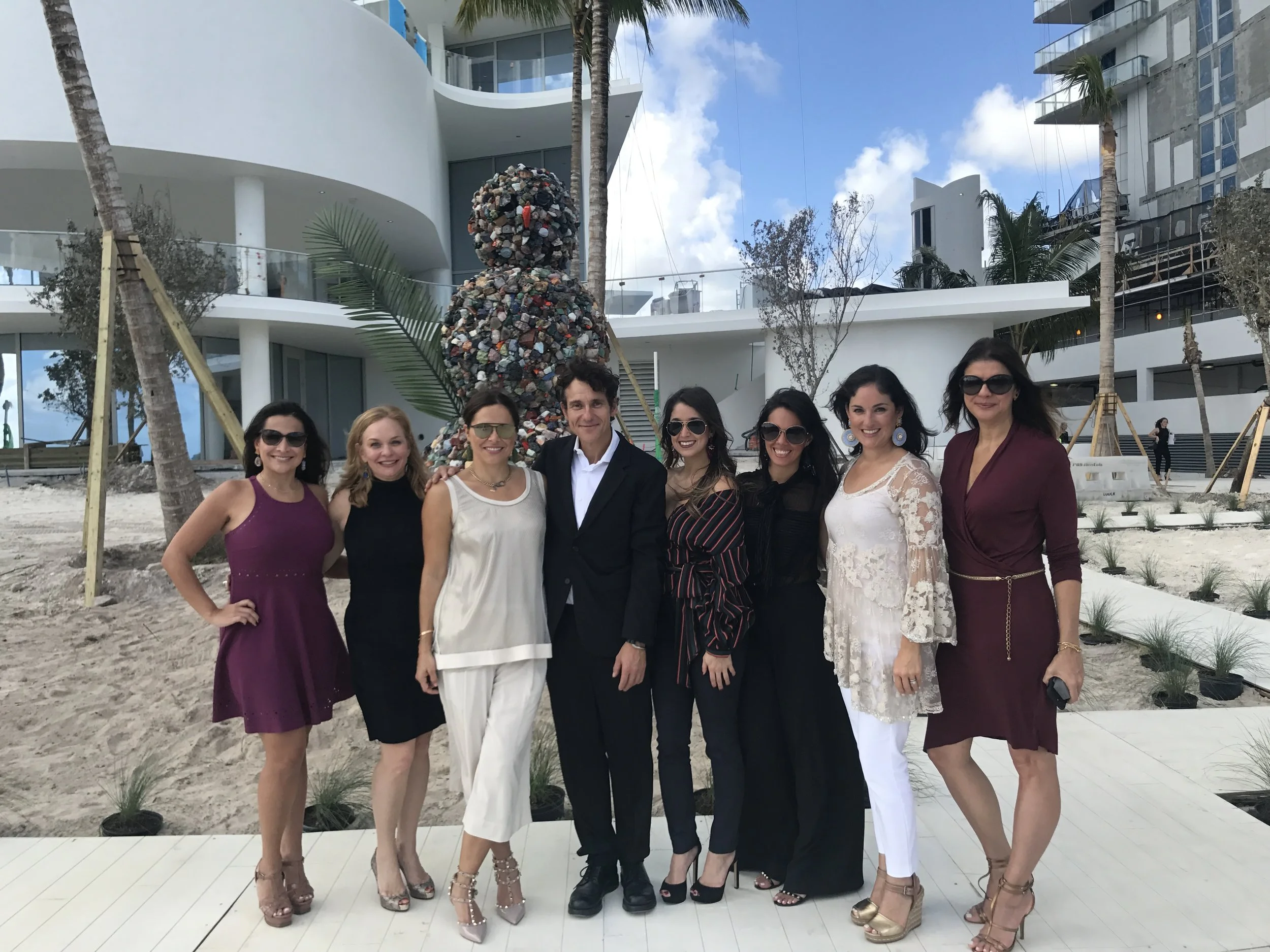 Jade Signature Sales Team along with artist Daniel Knorr