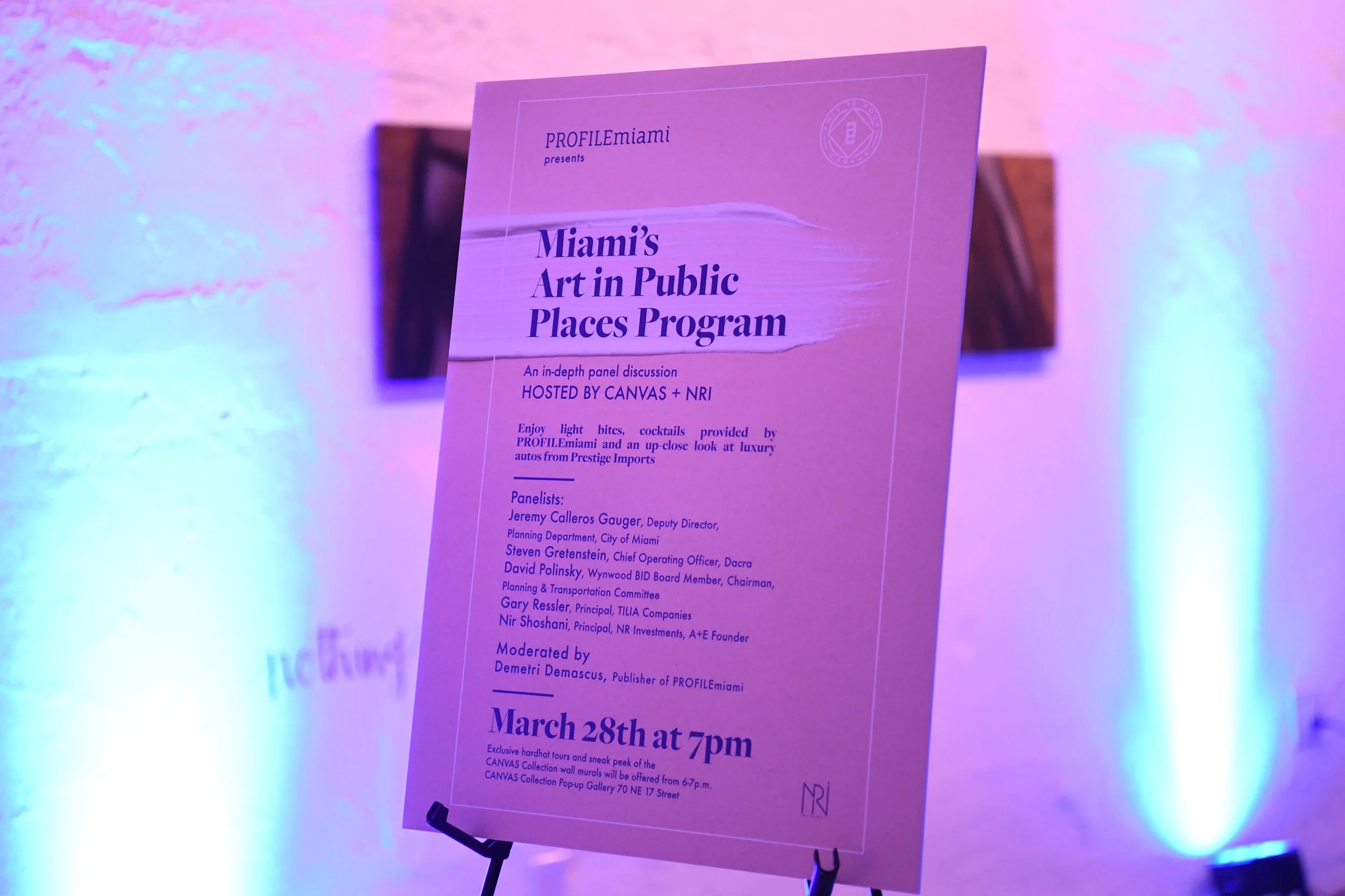 Inside PROFILEmiami's Art in Public Places Panel Event Featuring