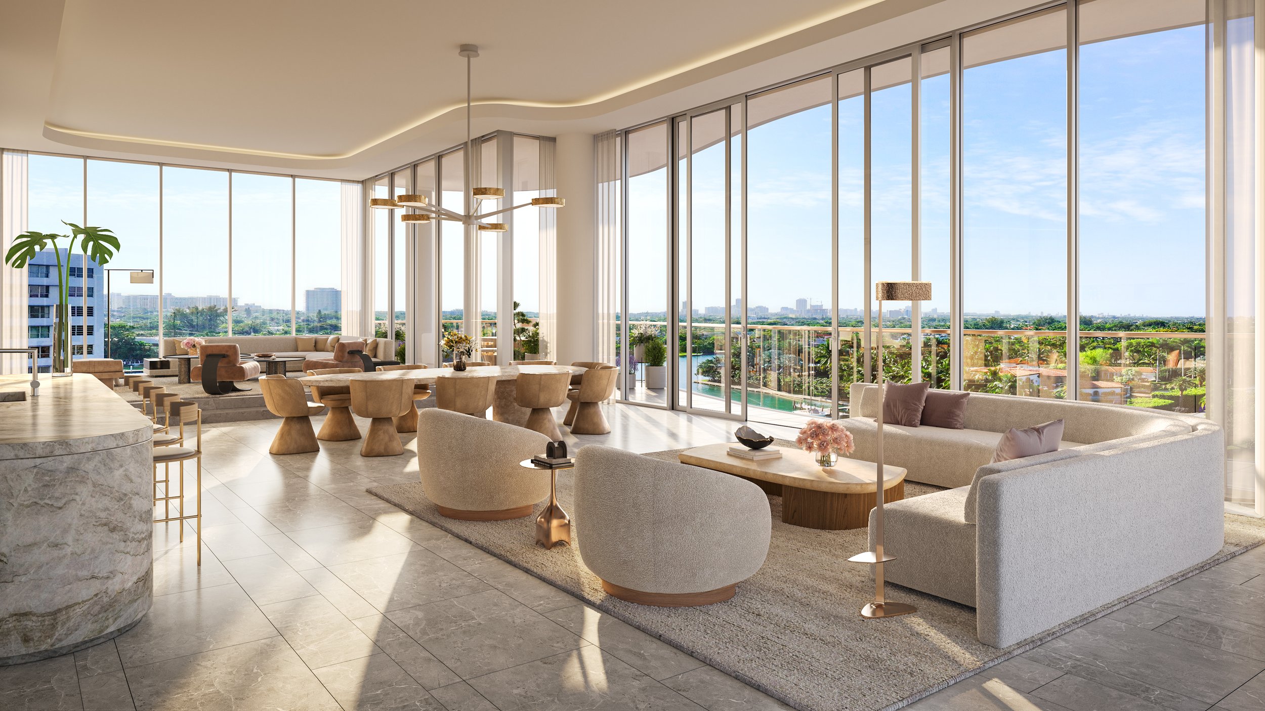 Penthouse 1 Living Room