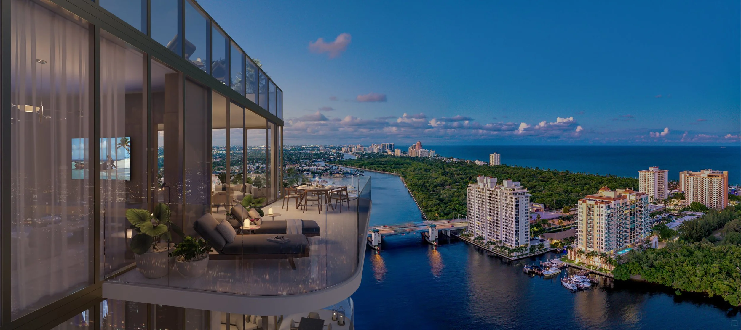 PMG Locks Down $115 Million Construction Loan For Sage Intracoastal Residences Fort Lauderdale Intracoastal FTL - Residence Balcony.jpg
