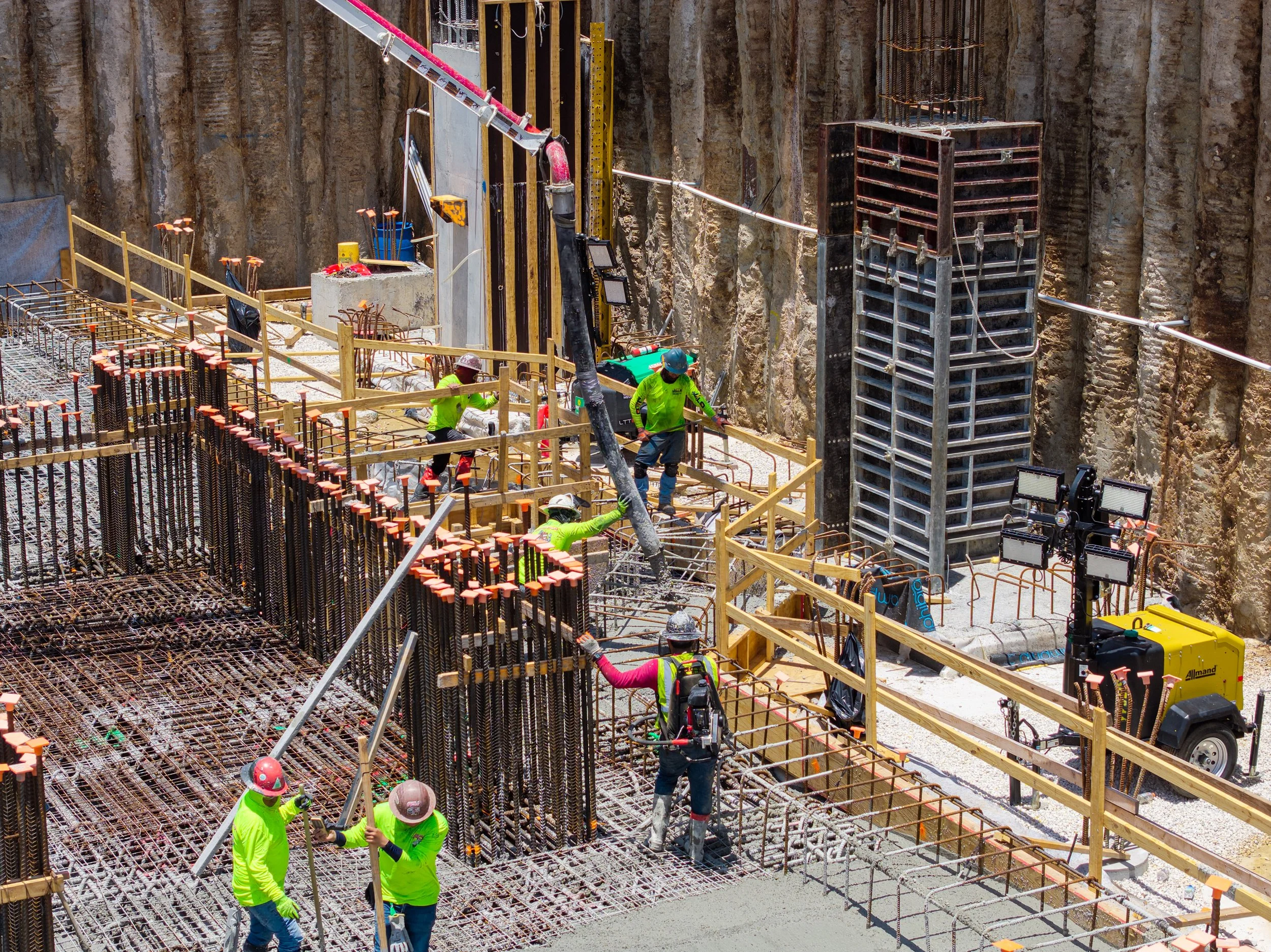Developers of The St. Regis Residences, Sunny Isles Beach, Miami, Complete Landmark Foundation Pour As South Tower Prepares To Go Vertical 8.JPG